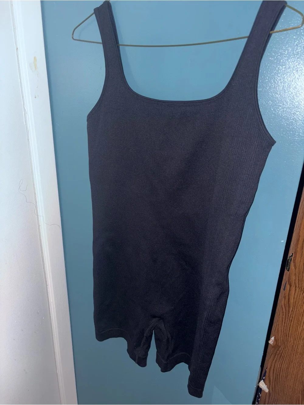 Black Ribbed Tank Romper - Picture 1 of 2